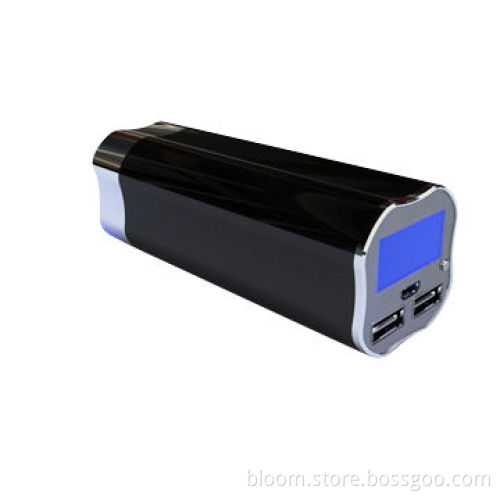2,600mAh Capacity, Dual-USB Power Bank for iPhone6, Metal Body, 3W LED Flashlight, LED Display